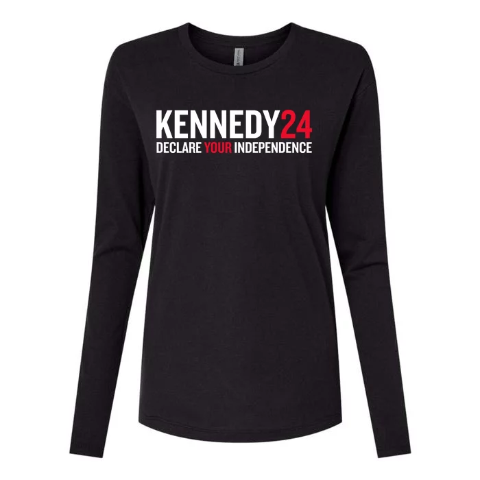 Kennedy 24 Declare Your Independence Womens Cotton Relaxed Long Sleeve T-Shirt