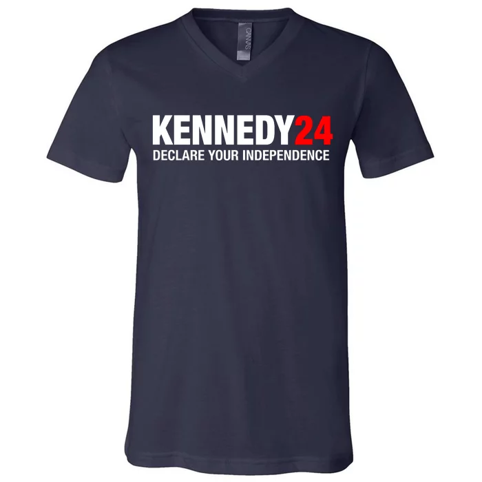 Kennedy 24 Declare Your Independence V-Neck T-Shirt