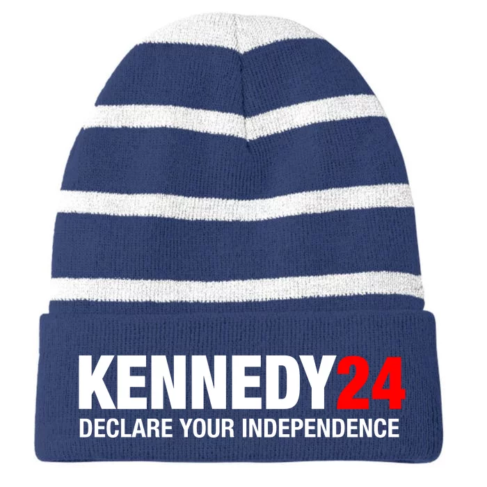 Kennedy 24 Declare Your Independence Striped Beanie with Solid Band