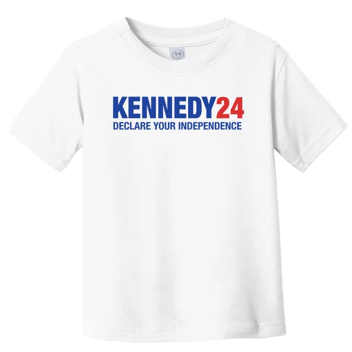 Kennedy 24 Declare Your Independence Rfk Jr Robert F Kennedy Jr For President Toddler T-Shirt