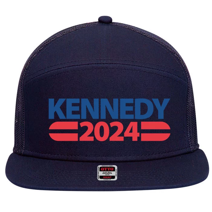 Kennedy 2024 Election Logo 7 Panel Mesh Trucker Snapback Hat