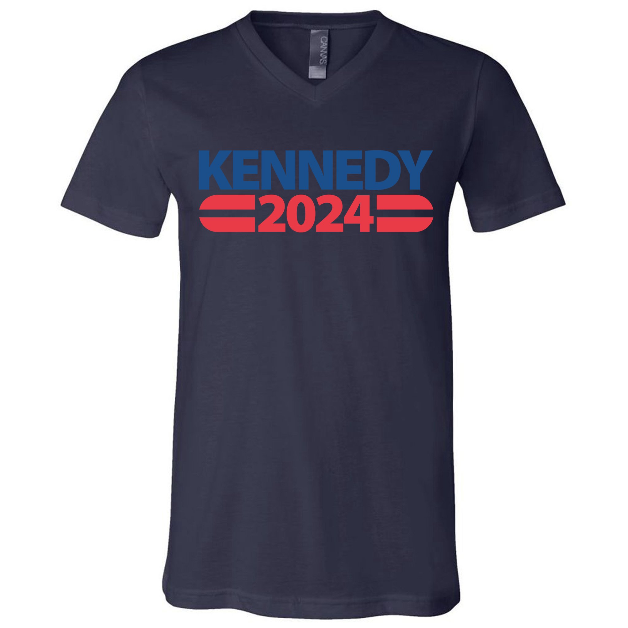 Kennedy 2024 Election Logo VNeck TShirt TeeShirtPalace