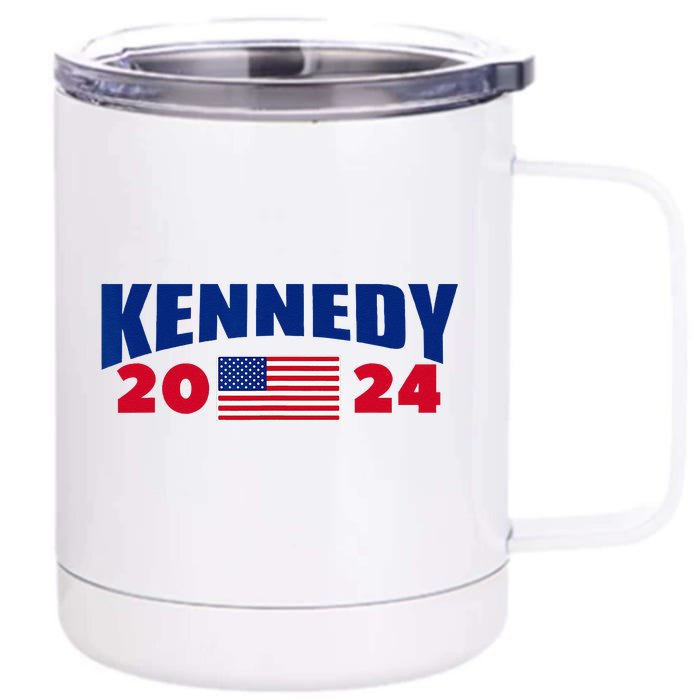 Kennedy 2024 For President Front & Back 12oz Stainless Steel Tumbler Cup