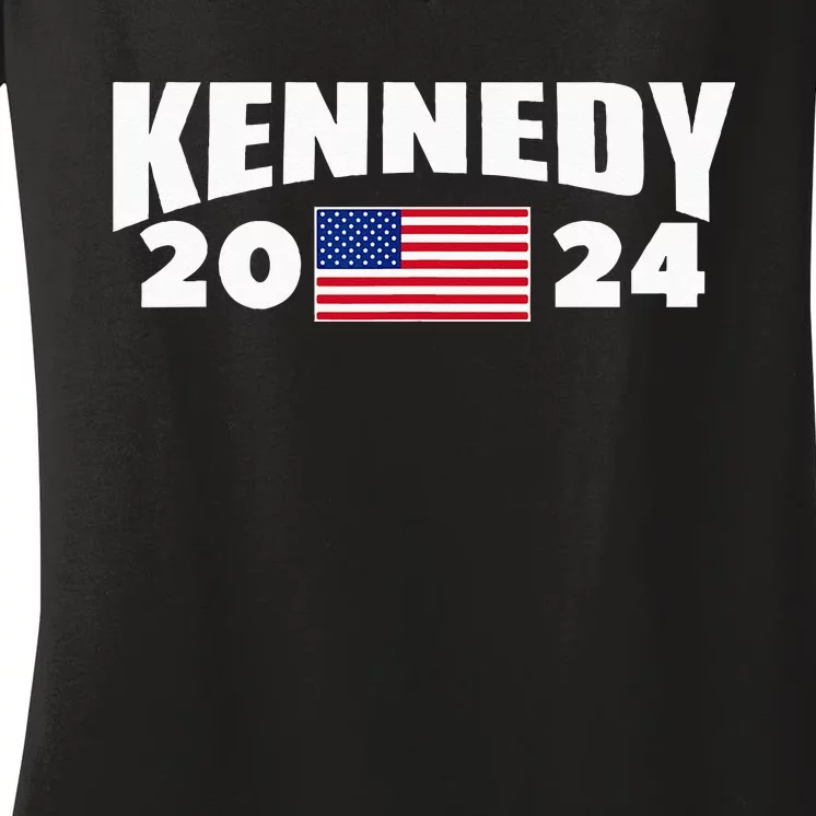 Kennedy 2024 For President Election Women's V-Neck T-Shirt