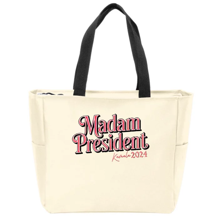 Kamala 2024 For A Future With Madam President Zip Tote Bag