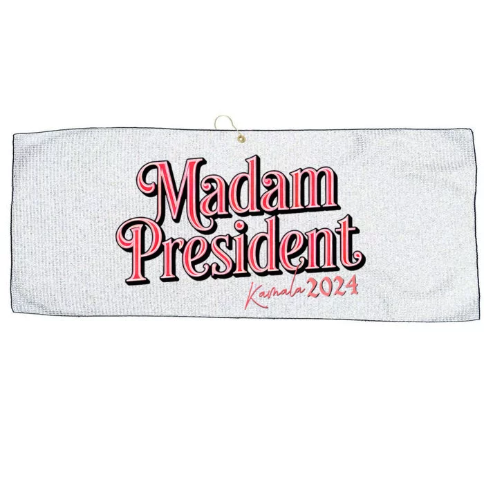 Kamala 2024 For A Future With Madam President Large Microfiber Waffle Golf Towel