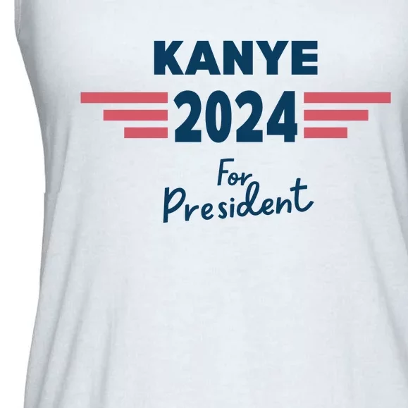 Kanye 2024 For President Ladies Essential Flowy Tank