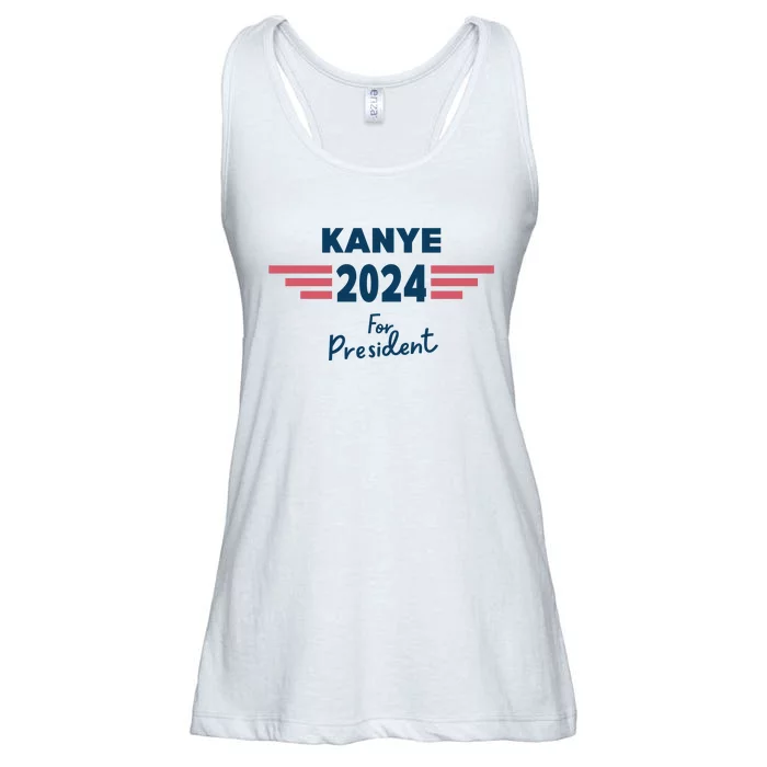 Kanye 2024 For President Ladies Essential Flowy Tank