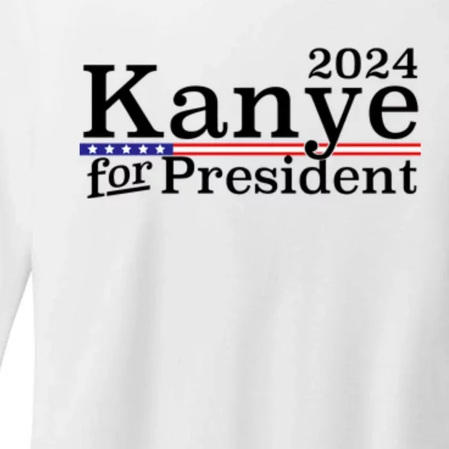 Kanye 2024 For President Womens CVC Long Sleeve Shirt