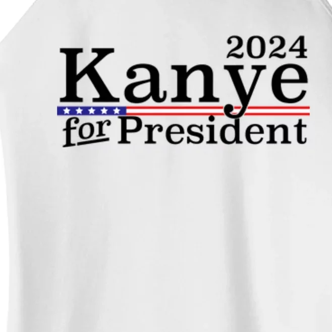 Kanye 2024 For President Women’s Perfect Tri Rocker Tank