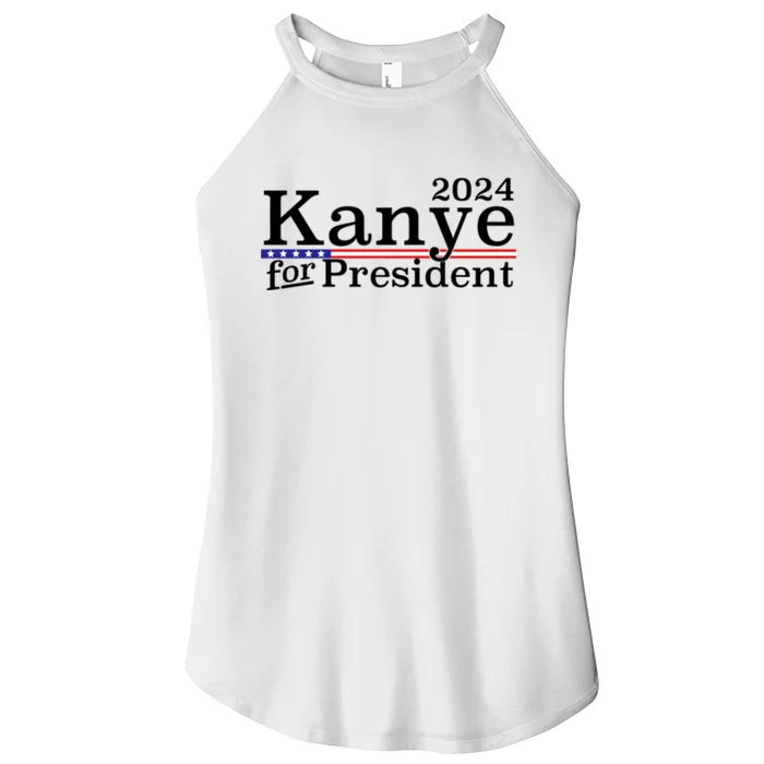 Kanye 2024 For President Women’s Perfect Tri Rocker Tank