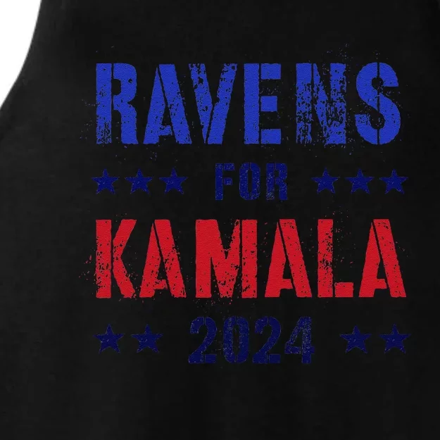 Kamala 2024 Feminist Grab Him By Ballot Ladies Tri-Blend Wicking Tank