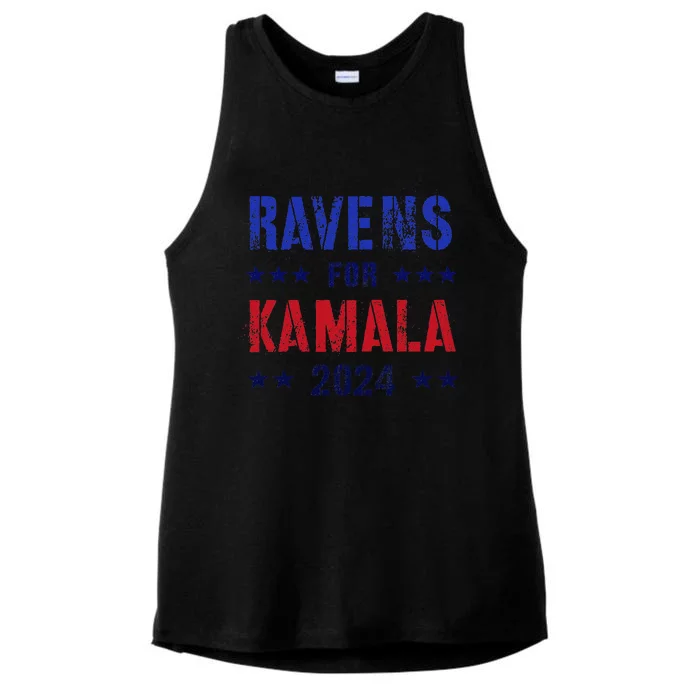 Kamala 2024 Feminist Grab Him By Ballot Ladies Tri-Blend Wicking Tank