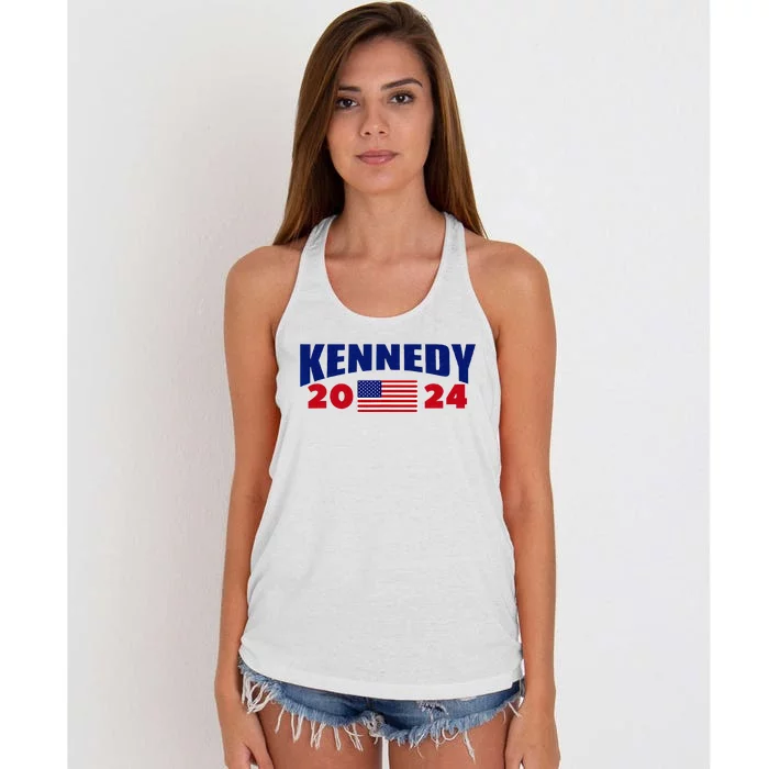 Kennedy 2024 For President Women's Knotted Racerback Tank