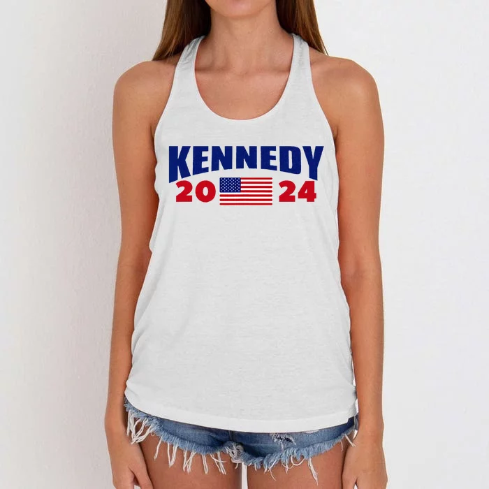 Kennedy 2024 For President Women's Knotted Racerback Tank