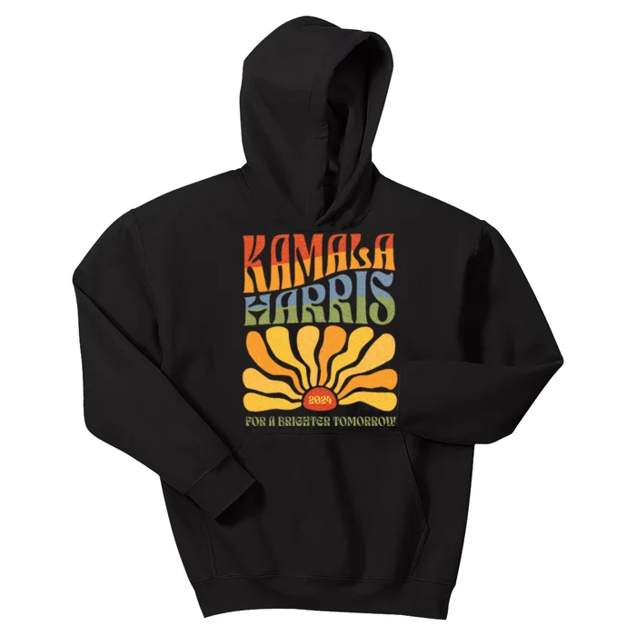 Kamala 2024 For The Brighter Tomorrow Harris 2024 Kids Hoodie