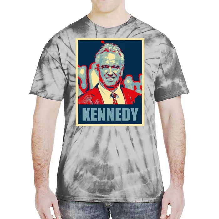 Kennedy 2024 For President Election Poster Tie-Dye T-Shirt