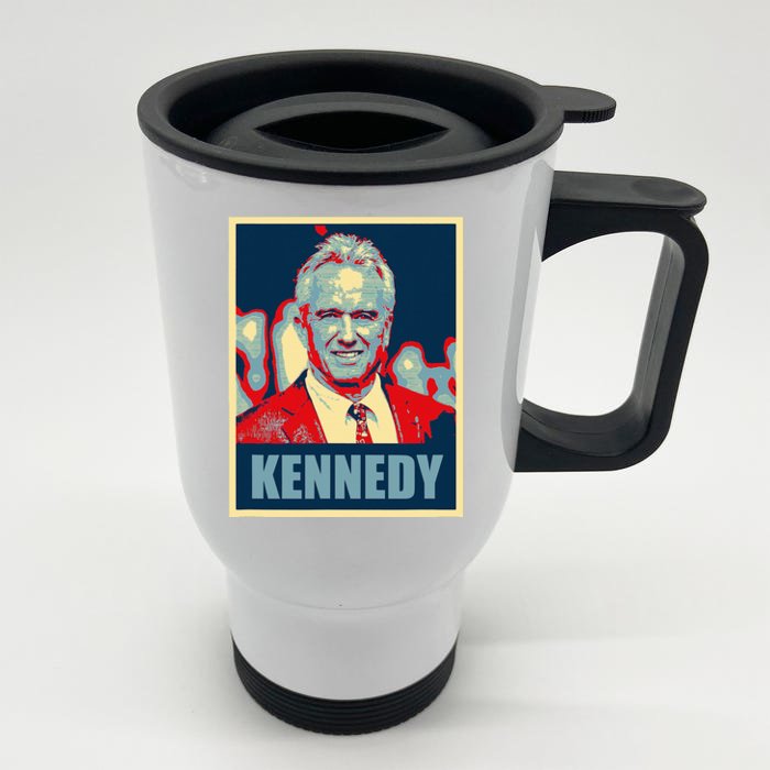 Kennedy 2024 For President Election Poster Front & Back Stainless Steel Travel Mug