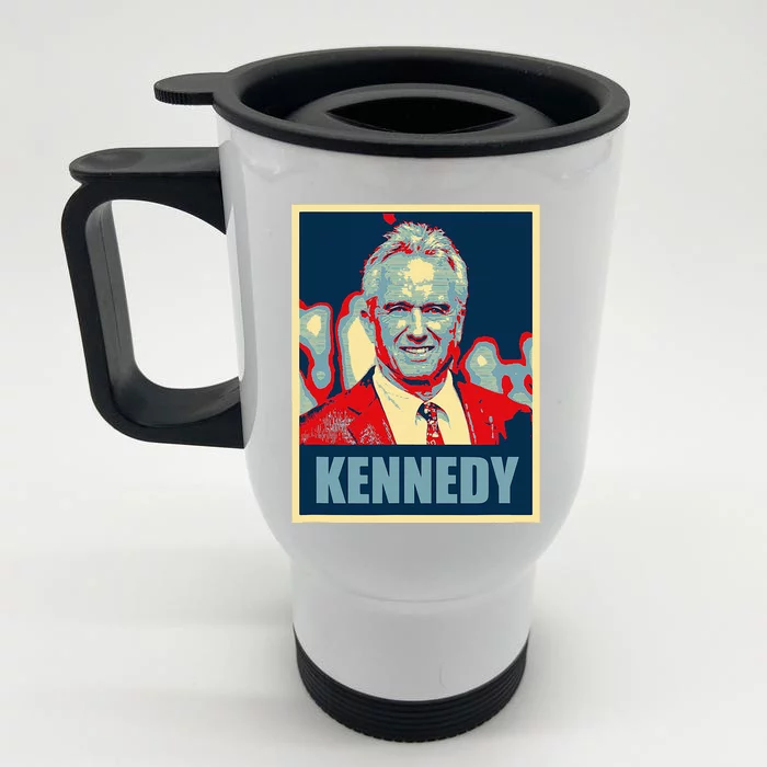 Kennedy 2024 For President Election Poster Front & Back Stainless Steel Travel Mug