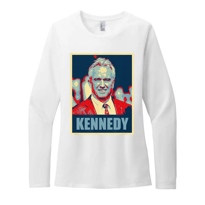 Kennedy 2024 For President Election Poster Womens CVC Long Sleeve Shirt