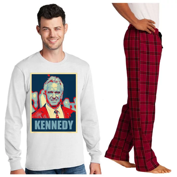 Kennedy 2024 For President Election Poster Long Sleeve Pajama Set