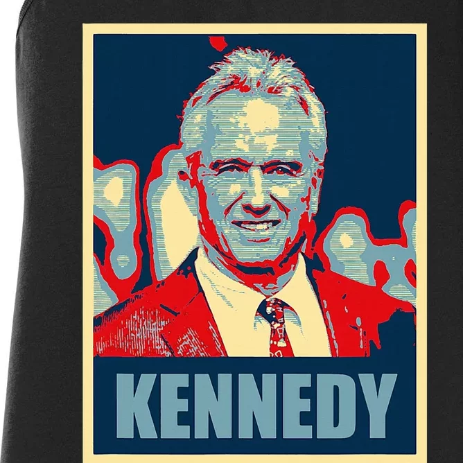 Kennedy 2024 For President Election Poster Women's Racerback Tank