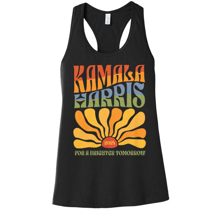 Kamala 2024 For The Brighter Tomorrow Harris 2024 Women's Racerback Tank