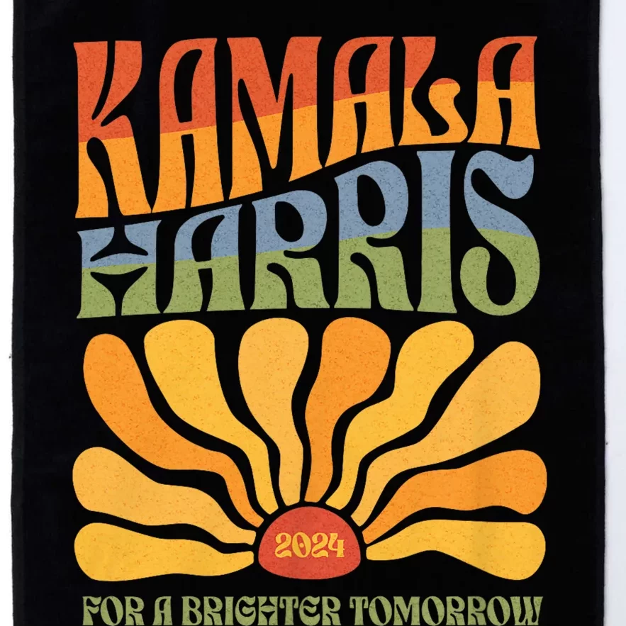 Kamala 2024 For The Brighter Tomorrow Harris 2024 Platinum Collection Golf Towel