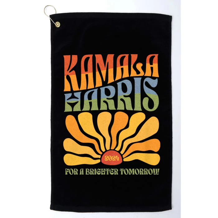 Kamala 2024 For The Brighter Tomorrow Harris 2024 Platinum Collection Golf Towel