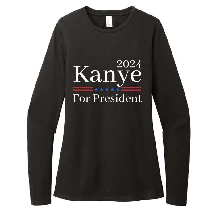 Kanye 2024 For President Womens CVC Long Sleeve Shirt