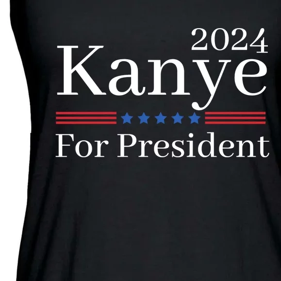 Kanye 2024 For President Ladies Essential Flowy Tank