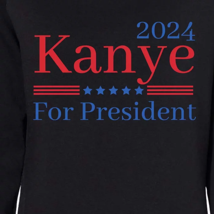 Kanye 2024 For President Womens California Wash Sweatshirt