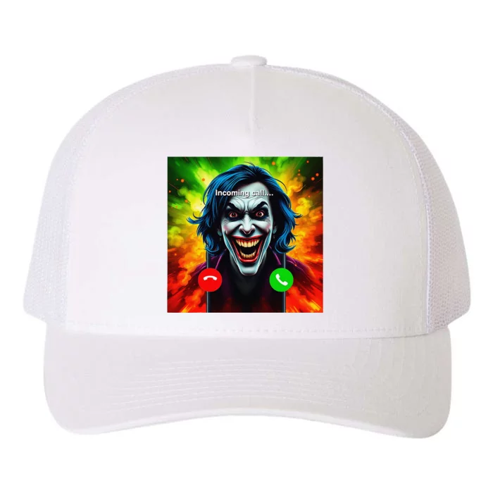 Kamala 2024 Horror Incoming Call From Evil Jonkler Halloween Yupoong Adult 5-Panel Trucker Hat