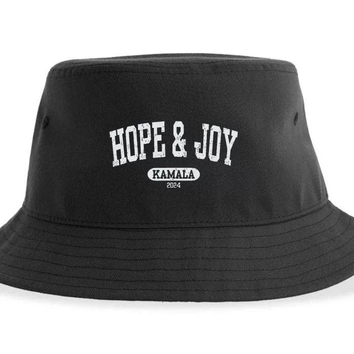 Kamala 2024 Hope & Joy Harris Walz 2024 Election Sustainable Bucket Hat