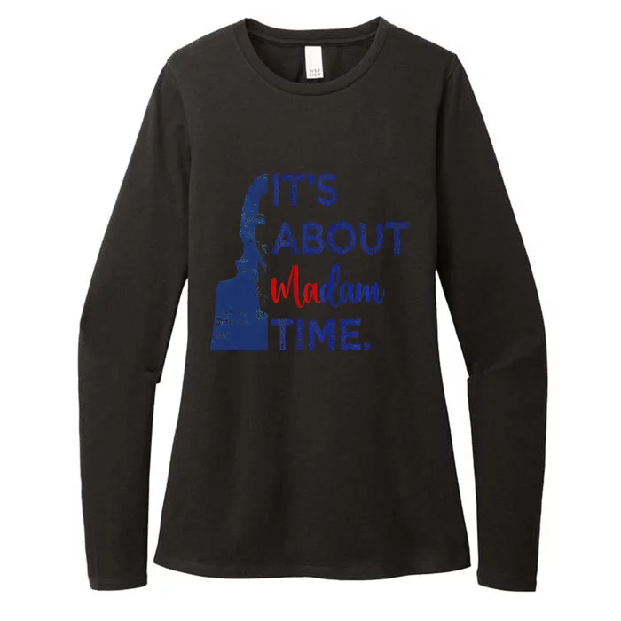 Kamala 2024 ItS About Madam Time President Election Voting Womens CVC Long Sleeve Shirt