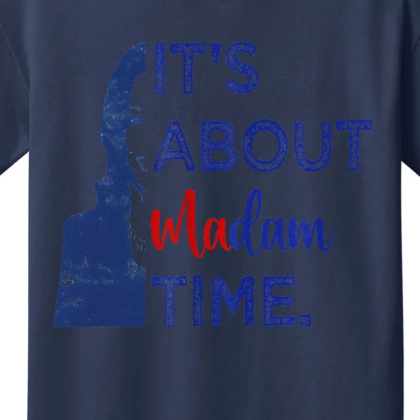 Kamala 2024 ItS About Madam Time President Election Voting Kids T-Shirt