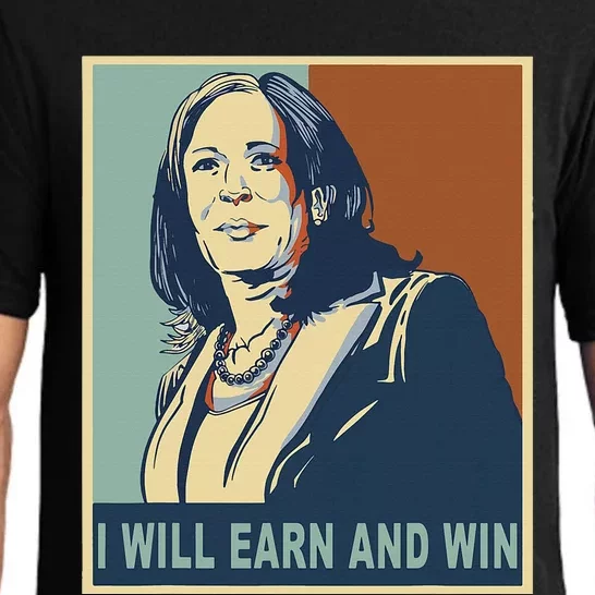 Kamala 2024 I Will Earn And Win Kamala Harris Election Retro Pajama Set