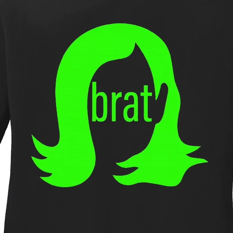 Kamala 2024 Kamala Is Brat Ladies Long Sleeve Shirt