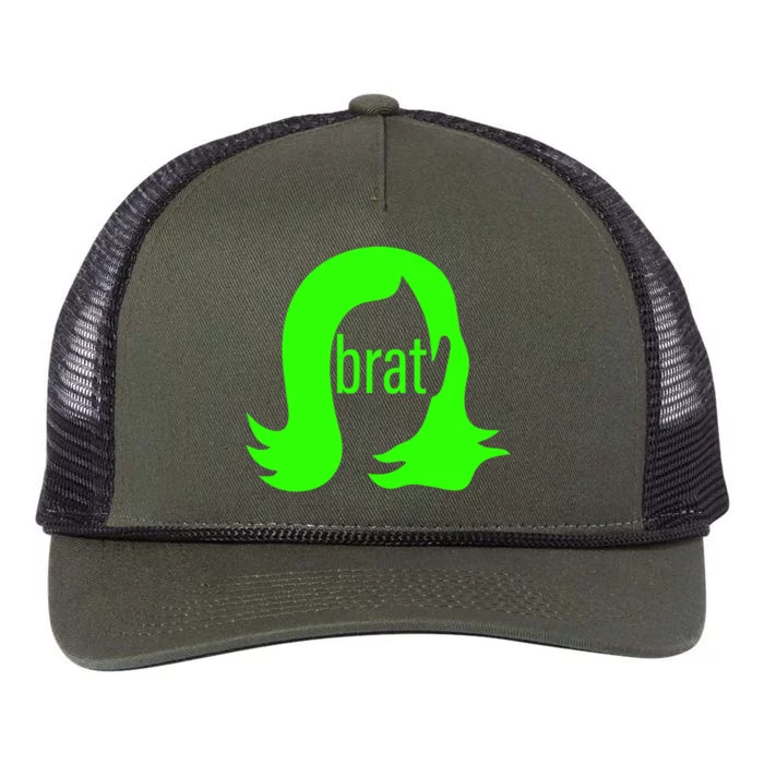 Kamala 2024 Kamala Is Brat Retro Rope Trucker Hat Cap