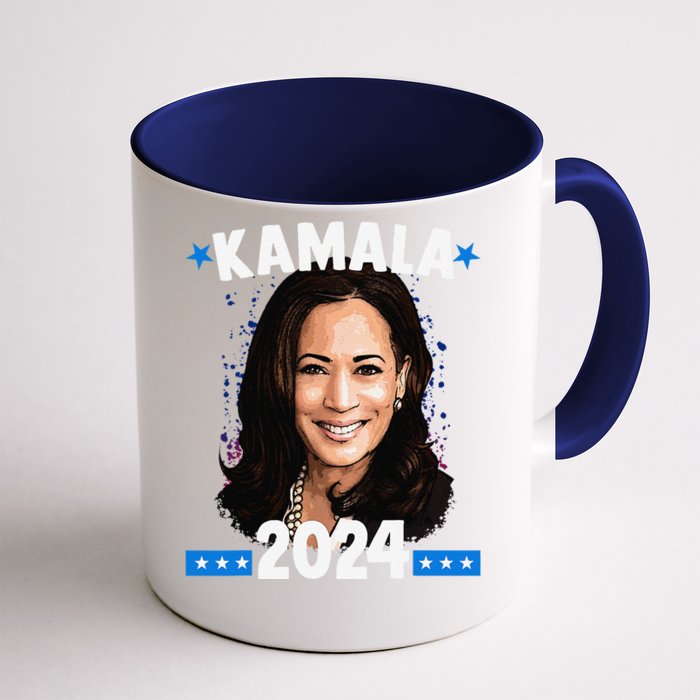 Kamala 2024 President Election Vote Blue Biden Front & Back Coffee Mug