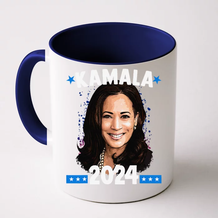 Kamala 2024 President Election Vote Blue Biden Front & Back Coffee Mug