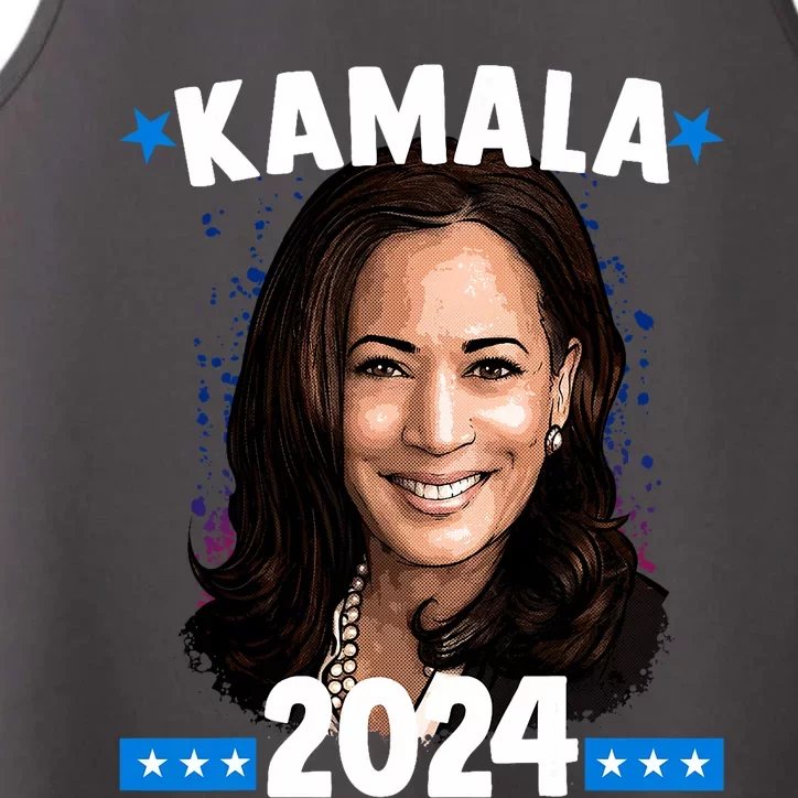 Kamala 2024 President Election Vote Blue Biden Performance Tank