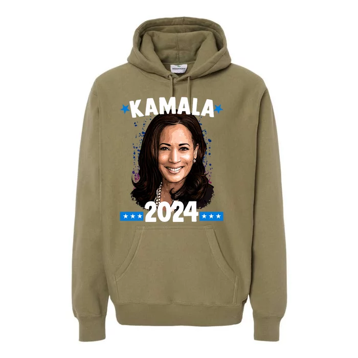 Kamala 2024 President Election Vote Blue Biden Premium Hoodie