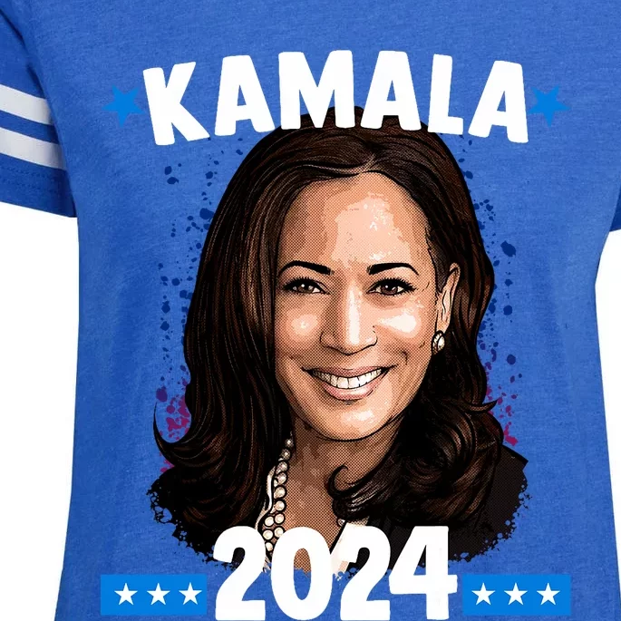 Kamala 2024 President Election Vote Blue Biden Enza Ladies Jersey Football T-Shirt