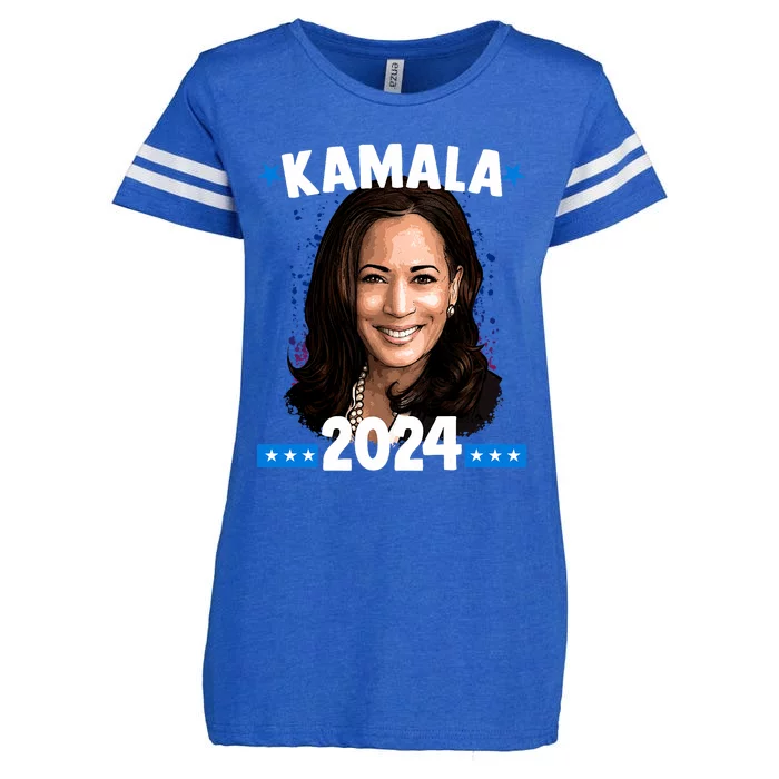 Kamala 2024 President Election Vote Blue Biden Enza Ladies Jersey Football T-Shirt