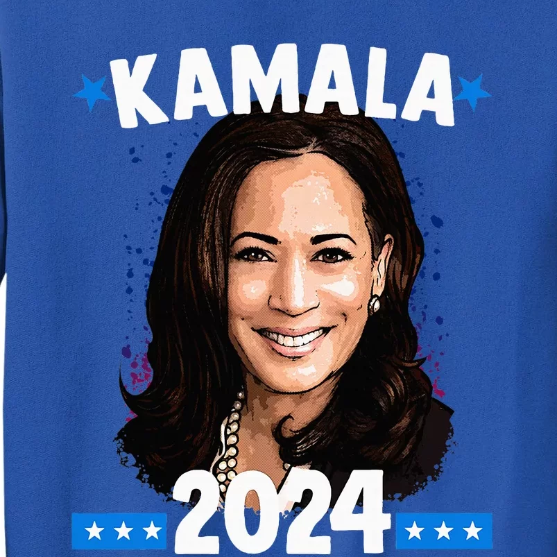 Kamala 2024 President Election Vote Blue Biden Tall Sweatshirt