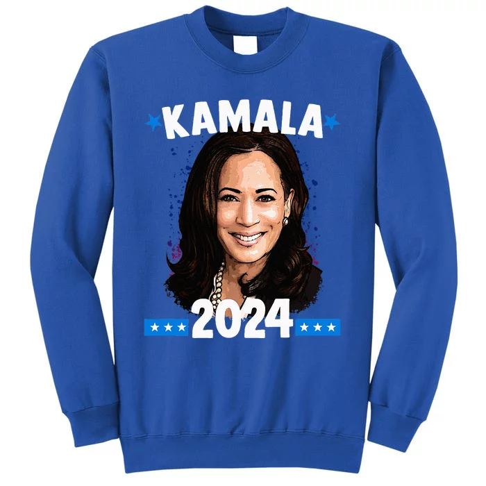 Kamala 2024 President Election Vote Blue Biden Tall Sweatshirt