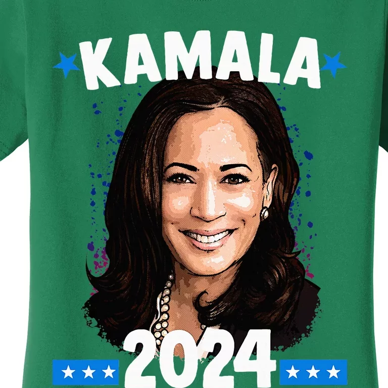 Kamala 2024 President Election Vote Blue Biden Women's T-Shirt