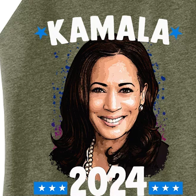 Kamala 2024 President Election Vote Blue Biden Women’s Perfect Tri Rocker Tank