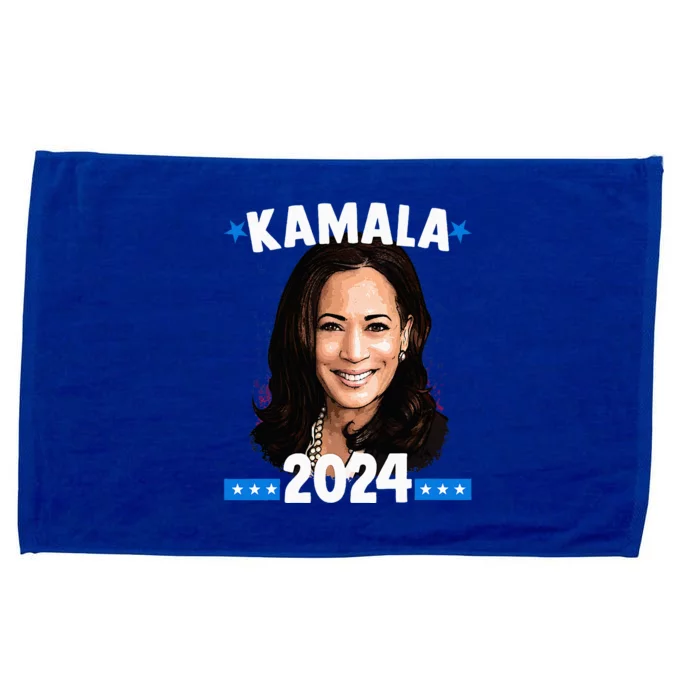 Kamala 2024 President Election Vote Blue Biden Microfiber Hand Towel